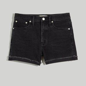High-Rise Denim Shorts